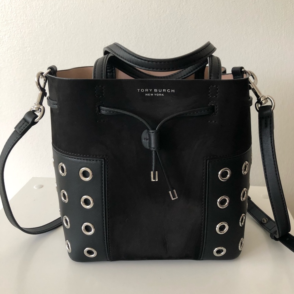 Tory Burch Block-T Grommet Nano Crossbody Bag